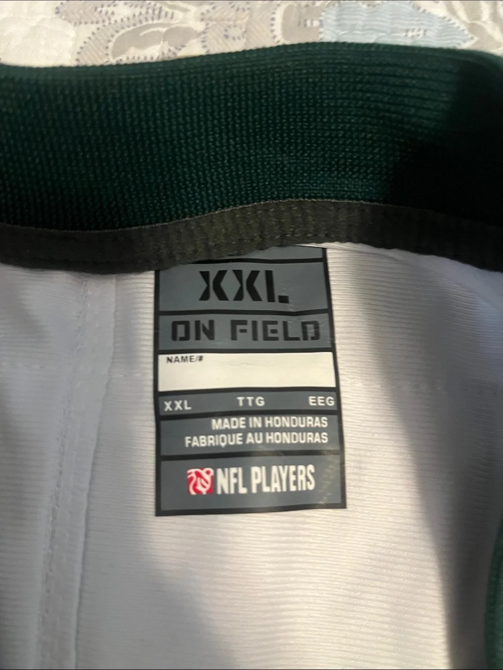Nike White and Dark Green #13 Football Jersey